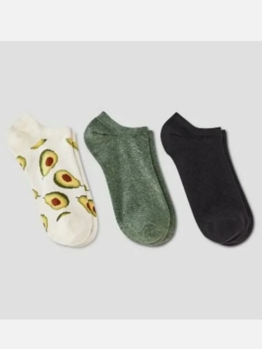 NWT 3 Packs of A New Day 3 Pair Sets Avocado Low-Cut Socks (9 Pairs Total)